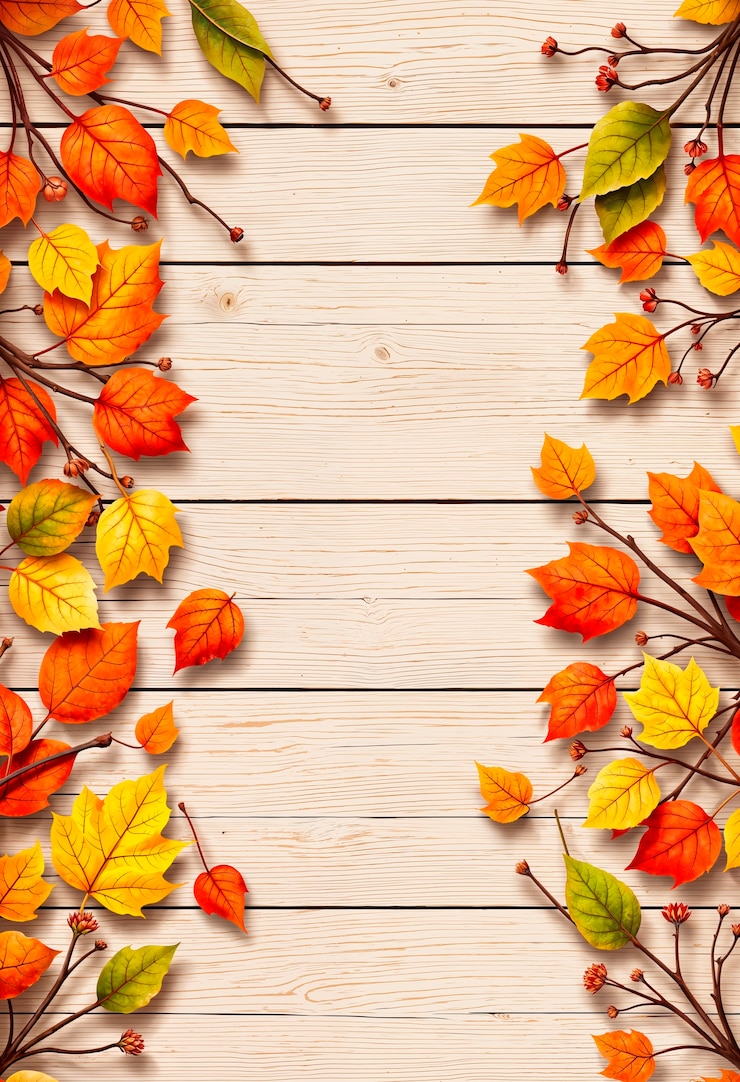 Foto gratuito sfondio a disegni d'autunno