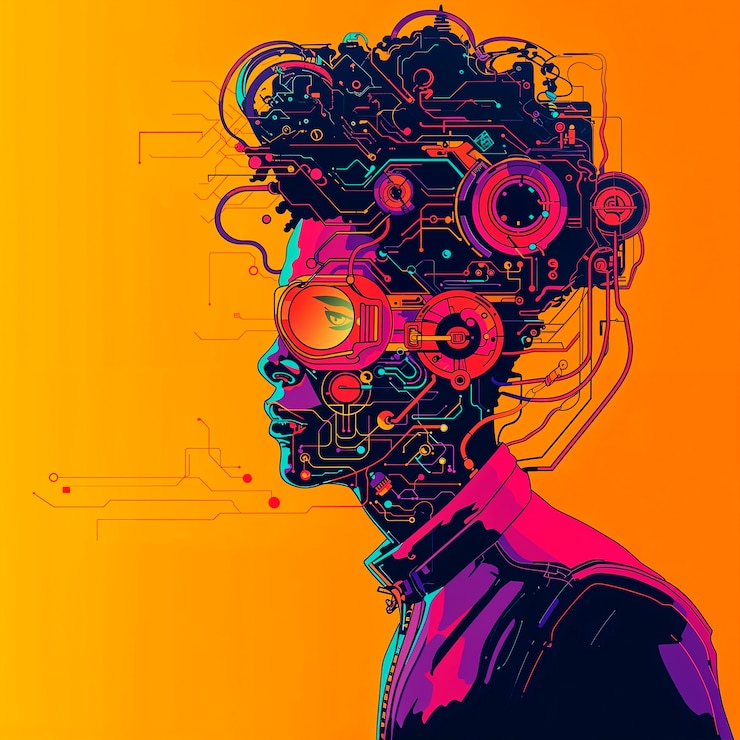 Foto gratuito sfondio dell'arte digitale dell'ai
