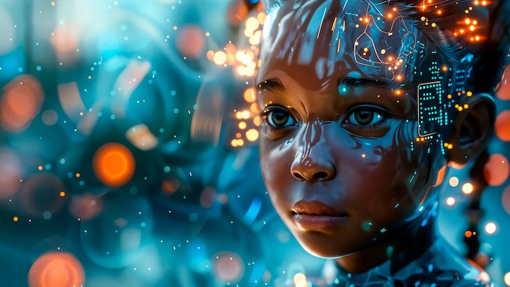 Foto gratuito sfondio dell'arte digitale dell'ai