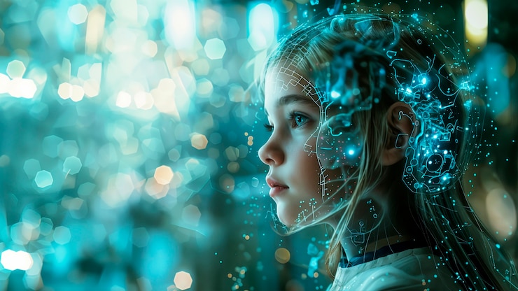 Foto gratuito sfondio dell'arte digitale dell'ai