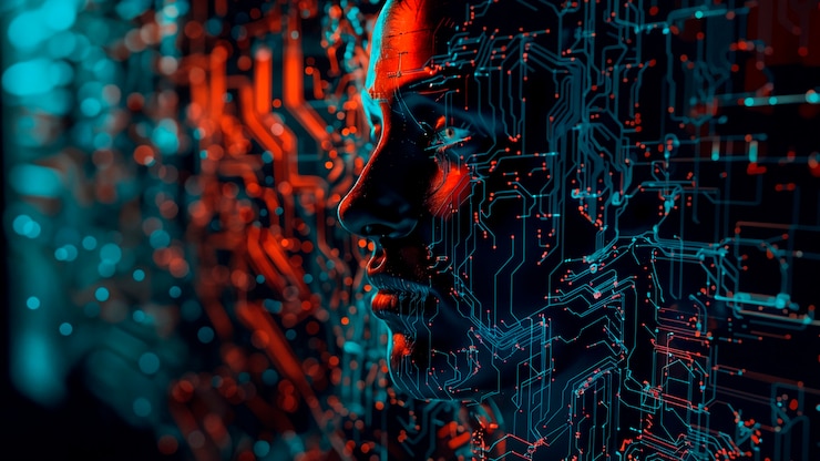 Foto gratuito sfondio dell'arte digitale dell'ai