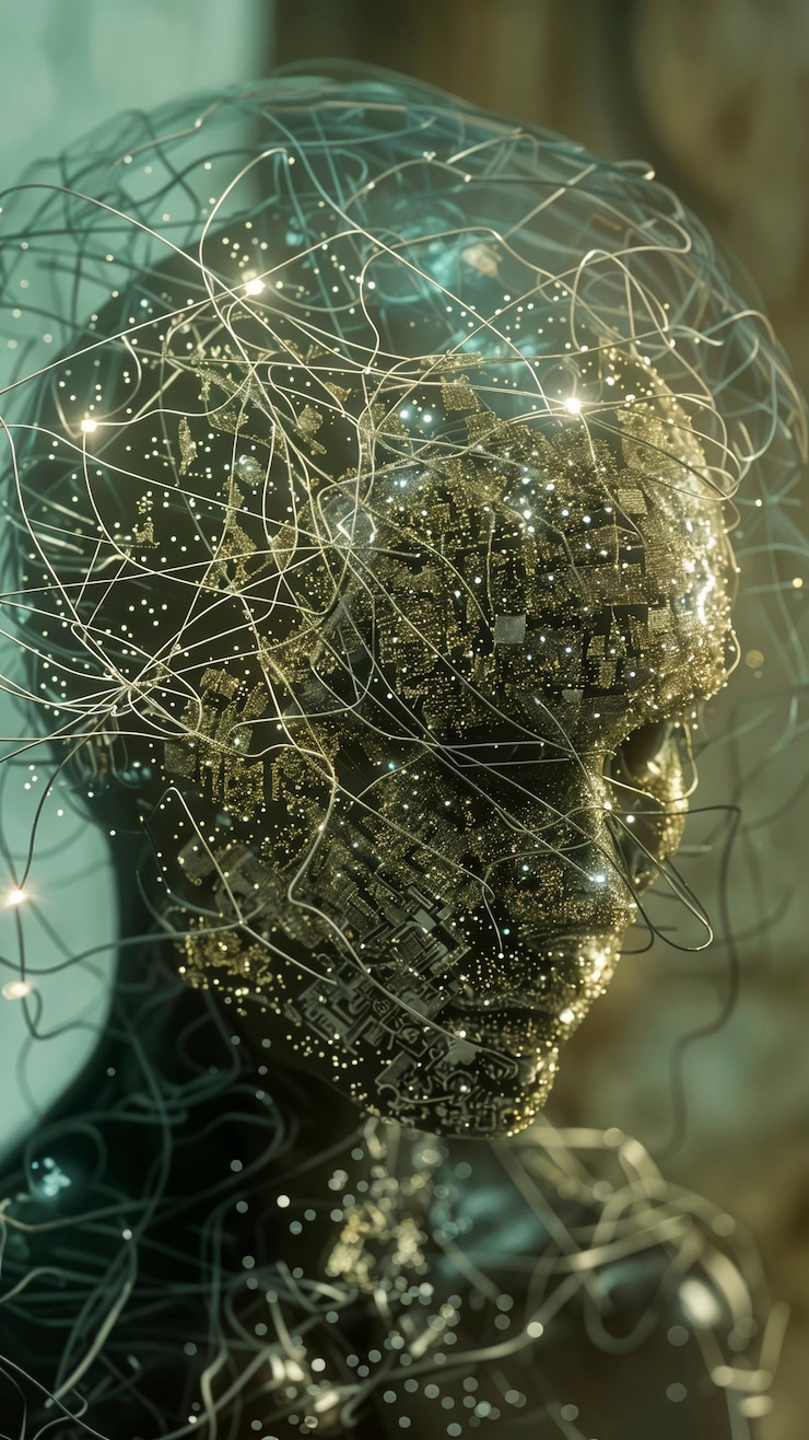 Foto gratuito sfondio dell'arte digitale dell'ai