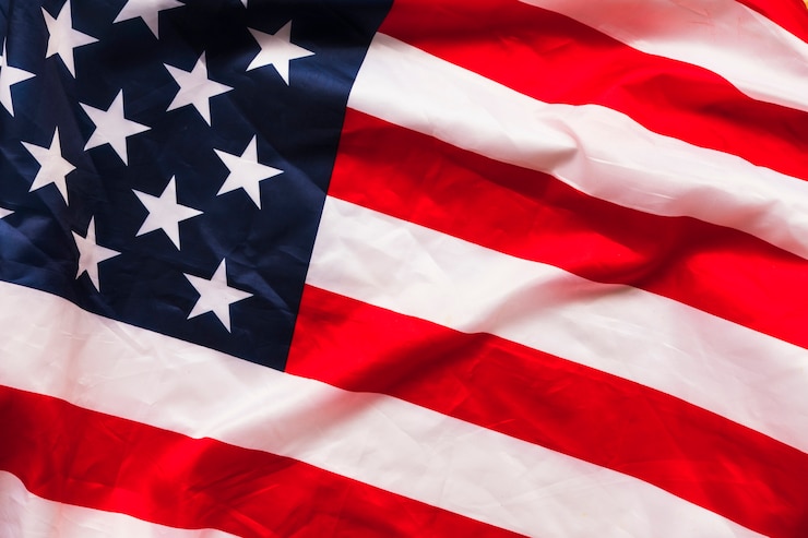 Foto gratuito sfondio della bandiera americana per il giorno dell'indipendenza