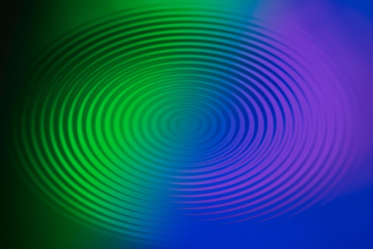 Foto gratuito sfondo artistico colorato sfocato