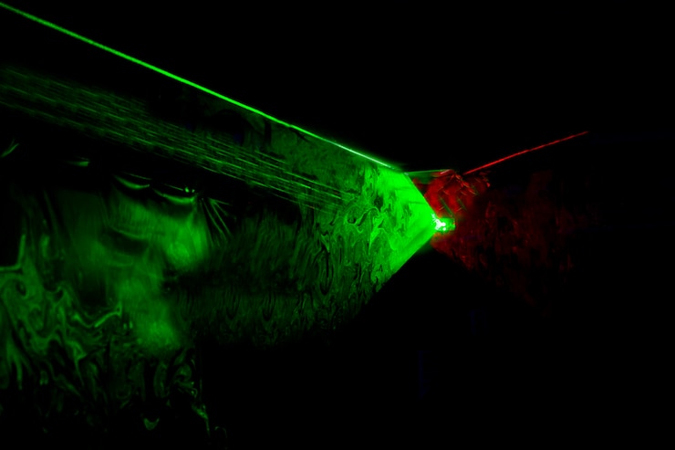 Foto gratuito sfondo astratto laser ottico