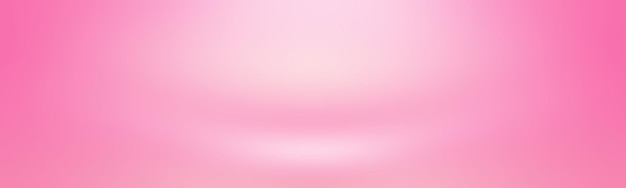 Sfondo astratto vuoto liscio rosa della stanza dello studio Utilizzare come montaggio per il modello displaybanner del prodotto