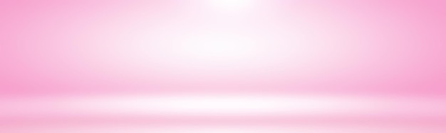 Sfondo astratto vuoto liscio rosa della stanza dello studio Utilizzare come montaggio per il modello displaybanner del prodotto