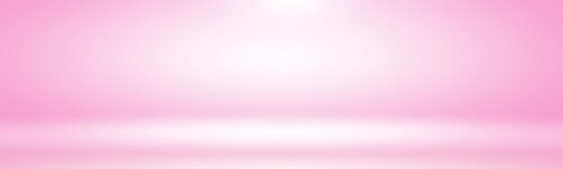 Sfondo astratto vuoto liscio rosa della stanza dello studio Utilizzare come montaggio per il modello displaybanner del prodotto