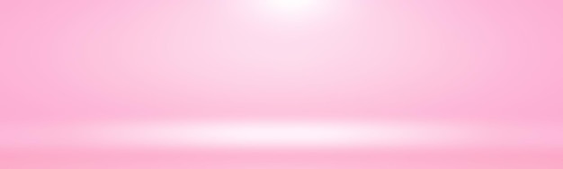 Sfondo astratto vuoto liscio rosa della stanza dello studio Utilizzare come montaggio per il modello displaybanner del prodotto