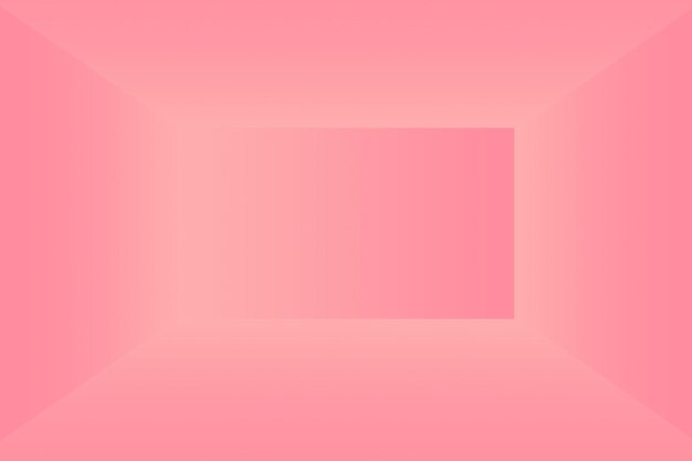 Sfondo astratto vuoto liscio rosa della stanza dello studio Utilizzare come montaggio per il modello displaybanner del prodotto