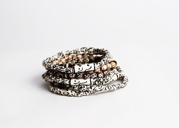 Sfondo braccialetto gioielli con posto per banner di testo Accessori moda