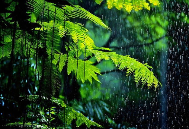 Sfondo della foresta pluviale Ai generativa