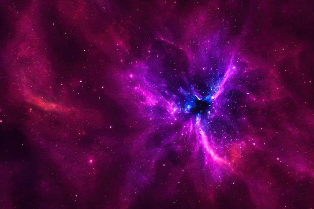 Sfondo dello spazio cosmo notturno stellato realistico e stelle brillanti via lattea e galassia a colori polvere di stelle