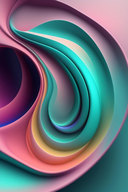 Sfondo di carta colorata con un disegno a spirale.