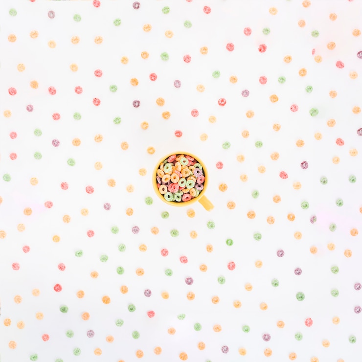 Foto gratuito sfondo di cereali colorati