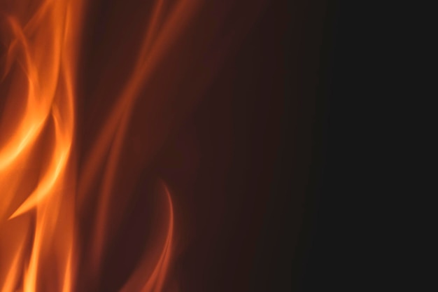 Sfondo di fuoco ardente, immagine realistica del bordo della fiamma