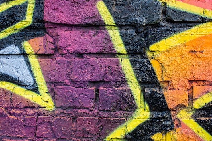 Foto gratuito sfondo di graffiti murale creativo astratto