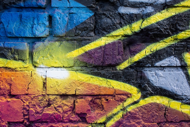 Foto gratuito sfondo di graffiti murale creativo astratto