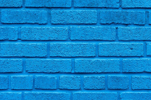 Sfondo di muro di mattoni blu
