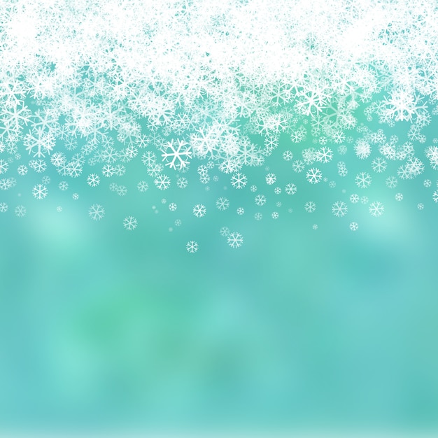 Sfondo di Natale con design fiocco di neve