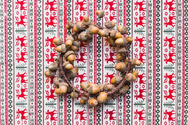 Sfondo di Natale con nocciole