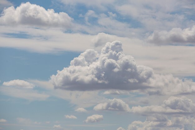 Sfondo di paesaggio nuvoloso nel cielo