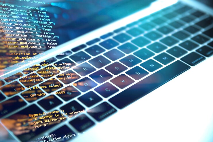 Foto gratuito sfondo di programmazione con testo html