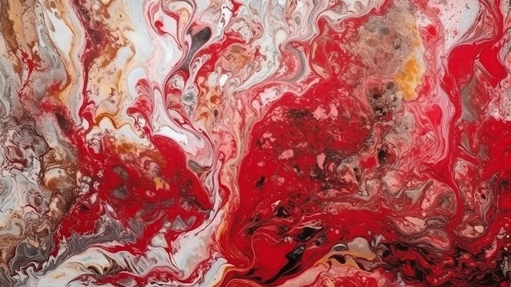 Foto gratuito sfondo in marmo arte digitale trama marmorizzata colori rubino immagine generata ai