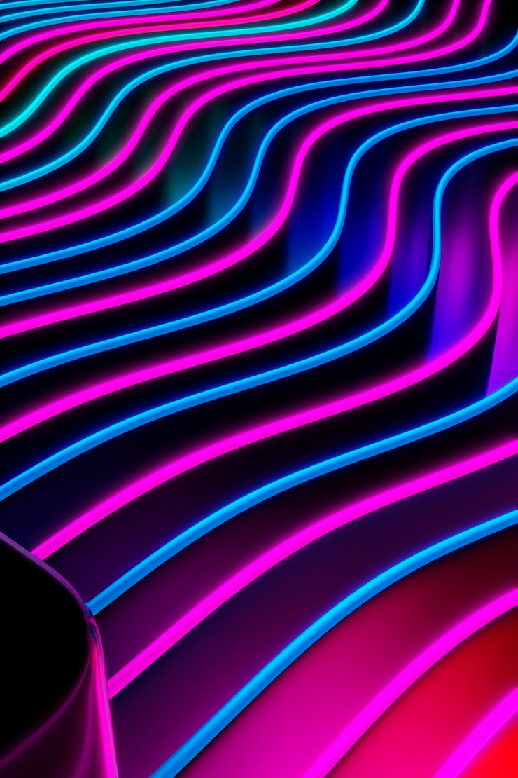Foto gratuito sfondo luminoso al neon colorato