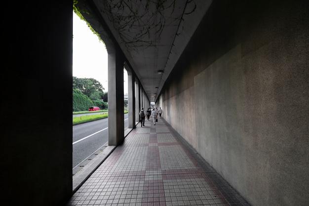 Sfondo minimalista di corridoi