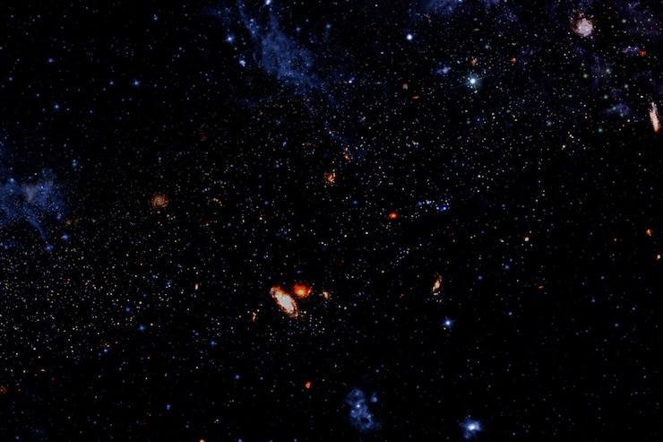 Foto gratuito sfondo scuro galassia