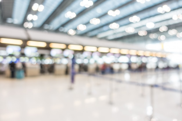 Sfuocatura astratta aeroporto interno