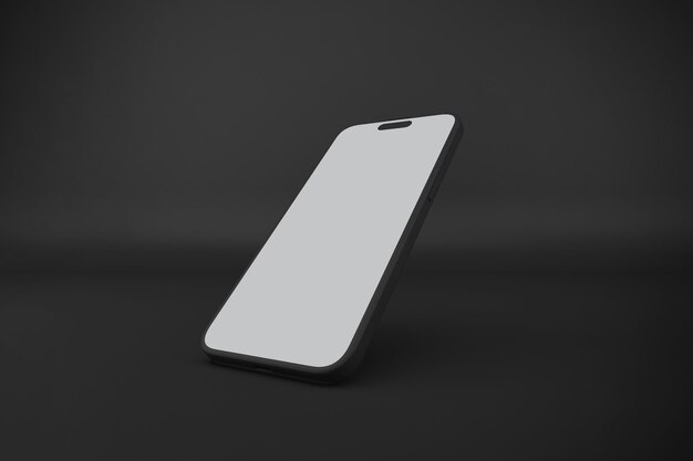 Smartphone minimalista sullo sfondo scuro