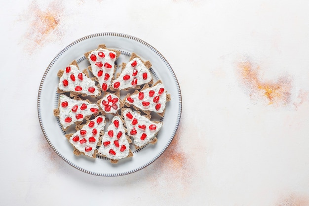 Snack a forma di albero di Natale.