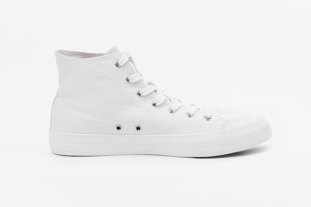 Sneakers alte bianche scarpe moda unisex