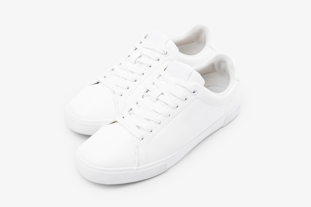 Sneakers in tela bianca moda calzature unisex