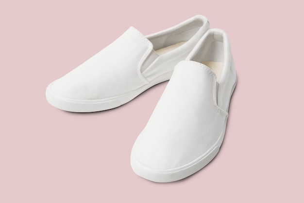 Sneakers streetwear unisex slip-on bianche fashion