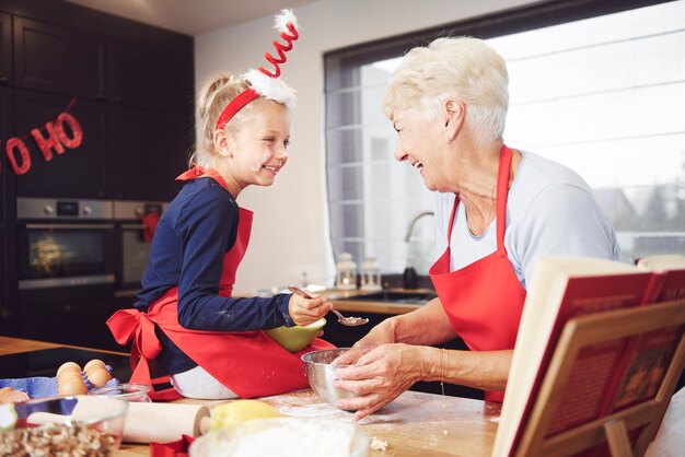 Sono contenti di fare dei biscotti