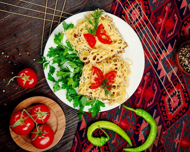 Spaghetti Con Carne Ripiena In Salsa