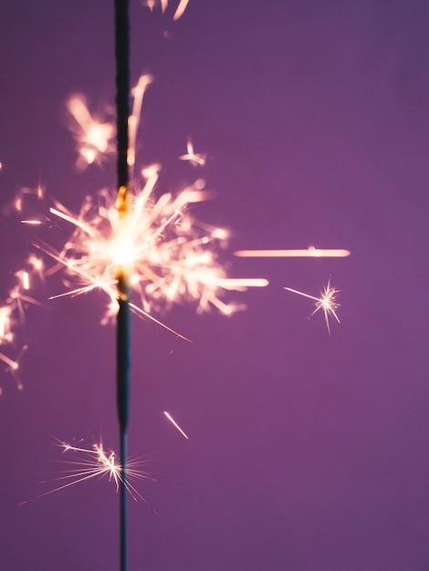 Sparkler di illuminazione in studio