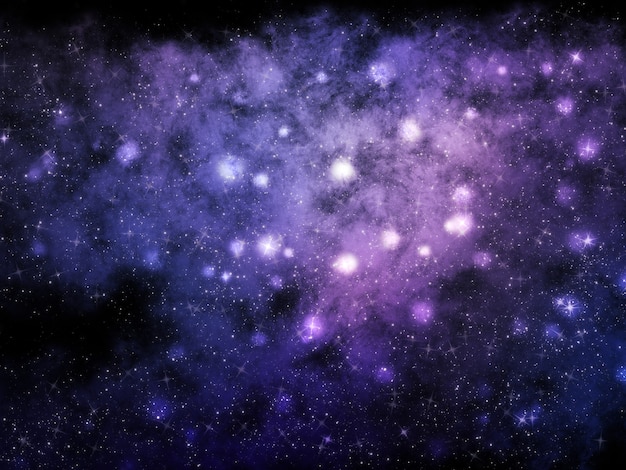 Spazio astratto sfondo con nebulosa e stelle