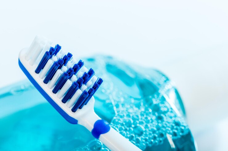Foto gratuito spazzolino da denti