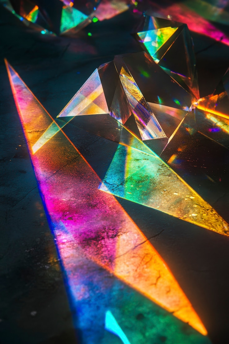 Foto gratuito spettro e lampi di luce colorata