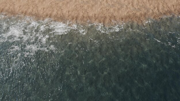 Spiaggia al tramonto visto dall&#39;alto