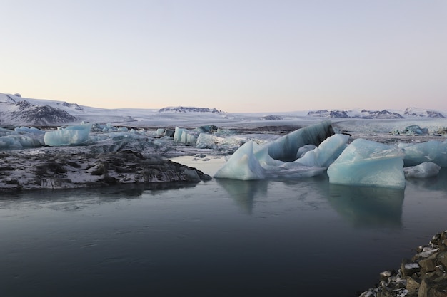 Splendido scenario di Jokulsarlon