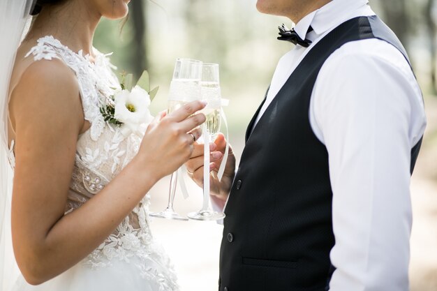 Sposi il giorno del loro matrimonio