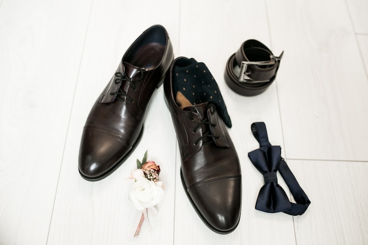 Foto gratuito sposi scarpe da sposa