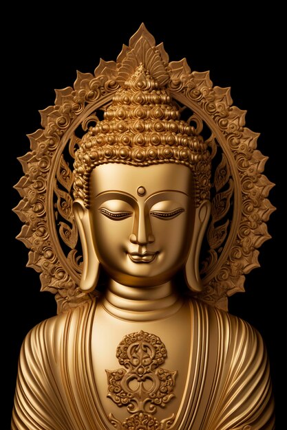 Statua del Budda d'oro nello studio