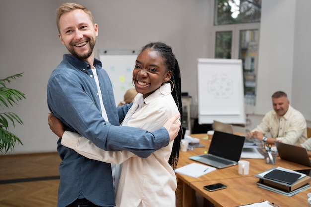 Stile di vita delle persone in ufficio