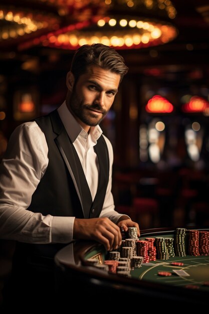 Stile di vita fotorealistico del casinò